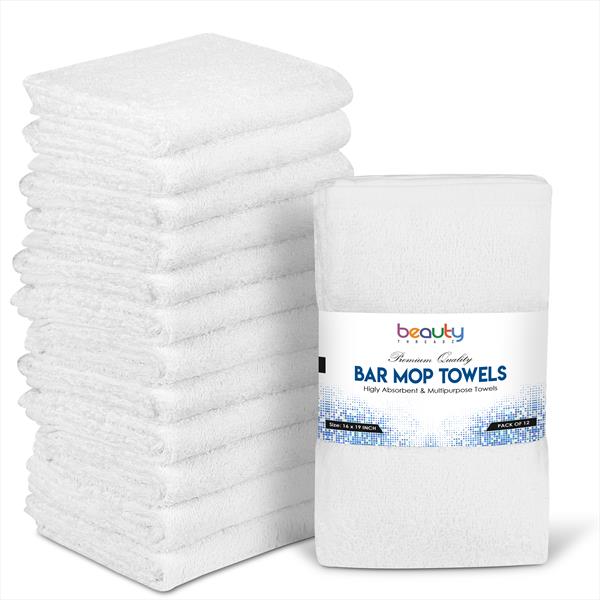 Beauty Threadz Bar Mop Cleaning Towels,100% Cotton Towels